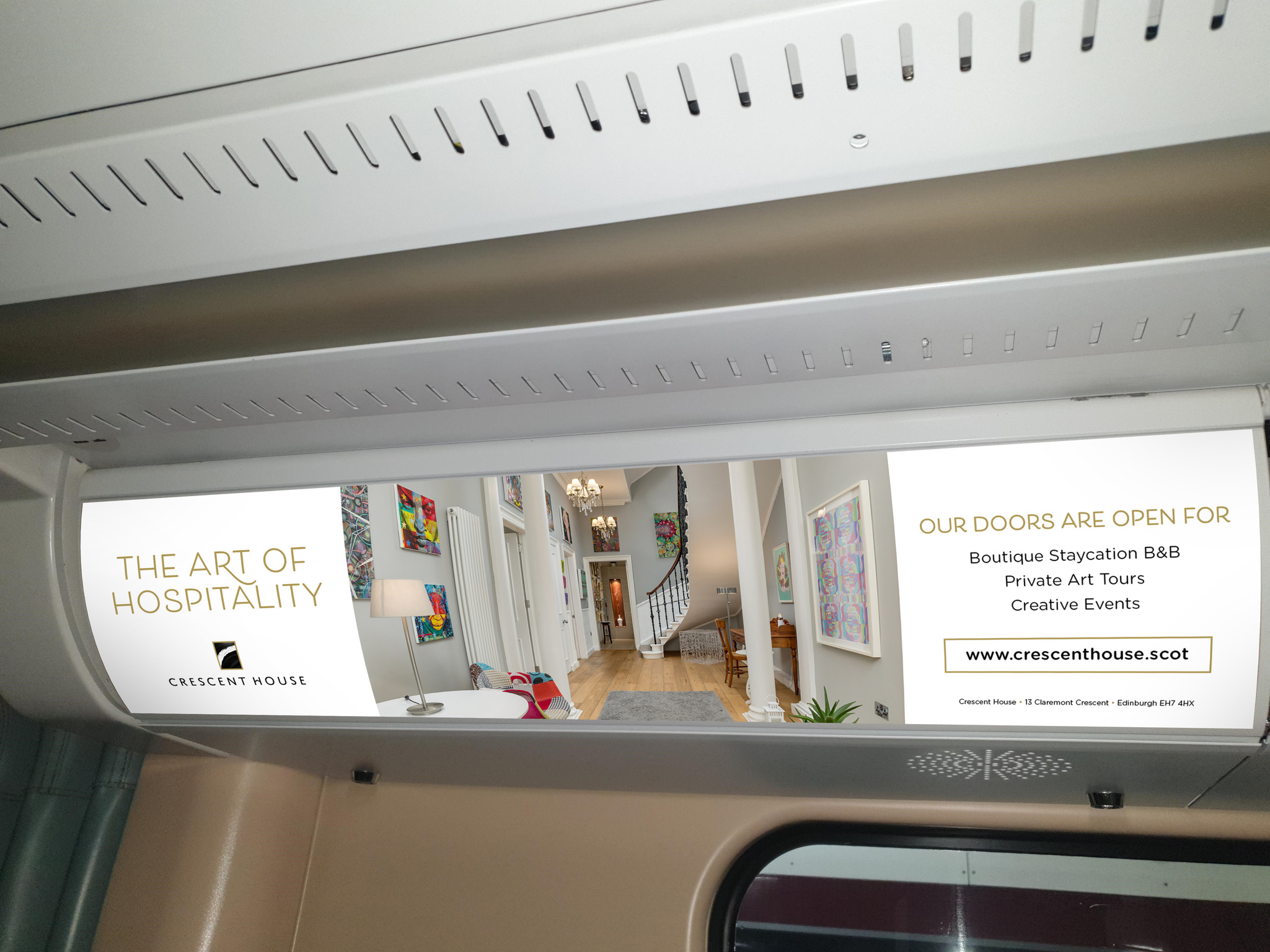 The Art of Hospitality - Edinburgh Tram Advert
