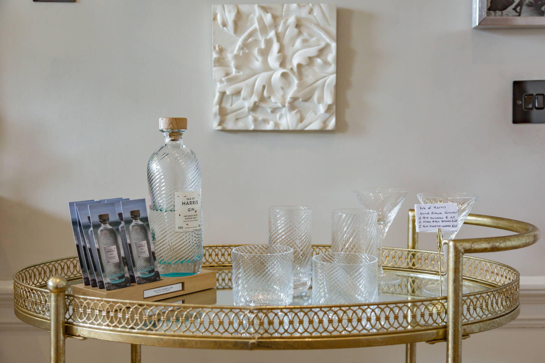 ...always available for a Isle of Harris Gin tasting with guests